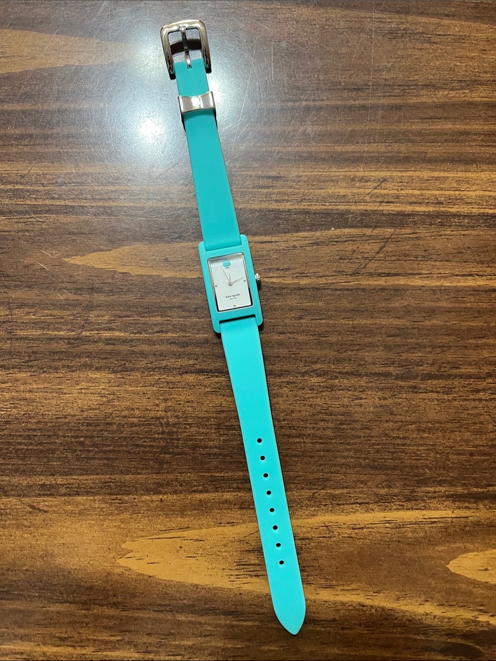 Kate Spade light blue silicone watch- never worn